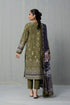 Womens Unstitched Volume 5 Green 3 Piece